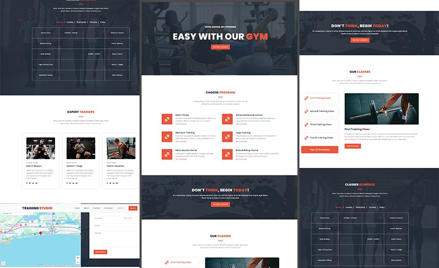 Screenshot of the demo website