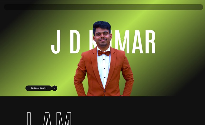 Screenshot of the demo website